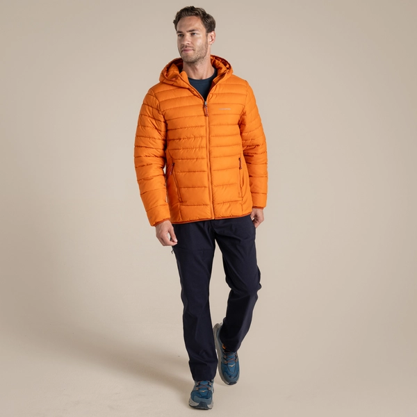 Craghoppers Men's Compresslite IX Hooded Insulating Jacket | Papaya Orange