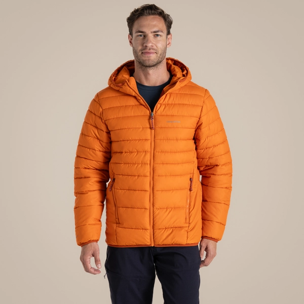 Craghoppers Men's Compresslite IX Hooded Insulating Jacket | Papaya Orange