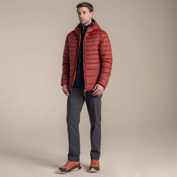 Craghoppers Men's Compresslite IX Hooded Insulating Jacket | Red Jasper