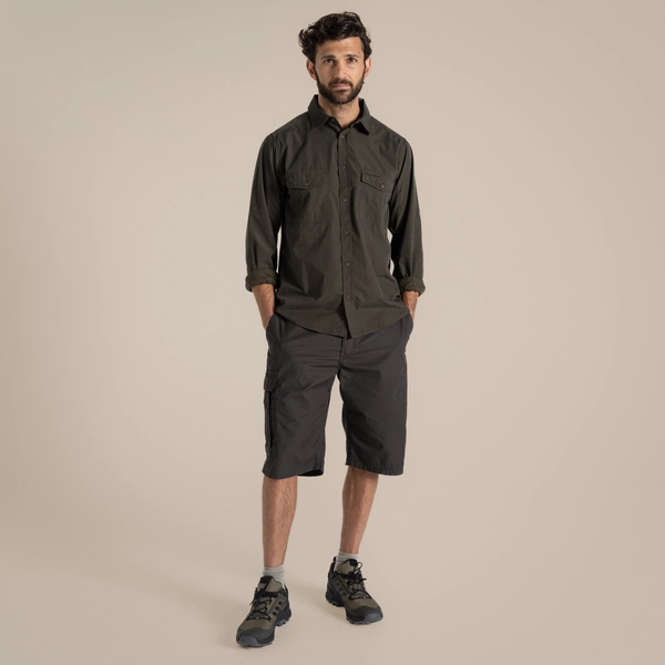 Craghoppers Men's Kiwi Long Sleeved Shirt | Woodland Green