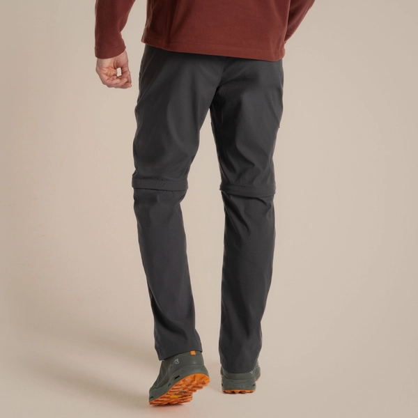 craghoppers Men's Kiwi Pro II Convertible Trousers | Dark Lead