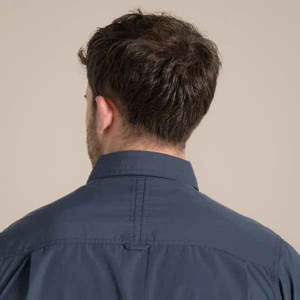 Craghoppers Men's Kiwi Short Sleeved Shirt | Ombre Blue