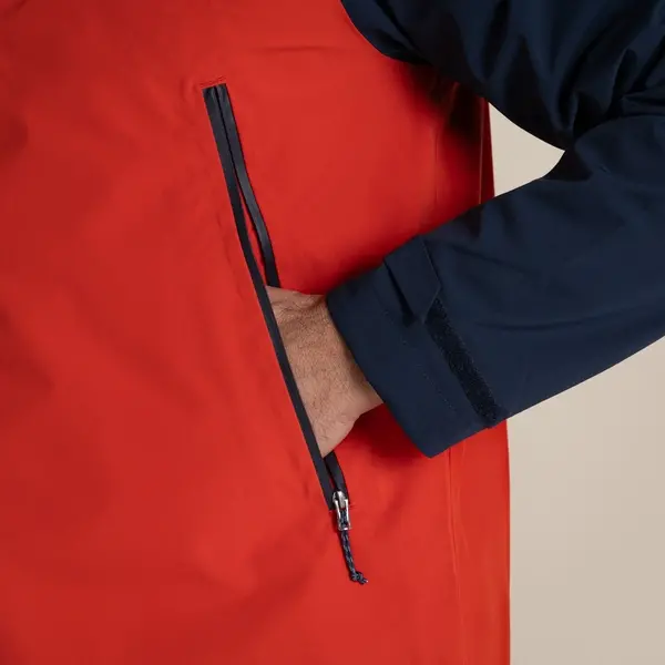 Craghoppers Men's Maris 2.5L Stretch Waterproof Jacket | Blue Navy / Pimento Red