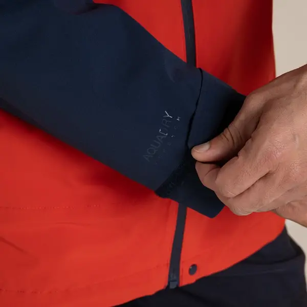 Craghoppers Men's Maris 2.5L Stretch Waterproof Jacket | Blue Navy / Pimento Red