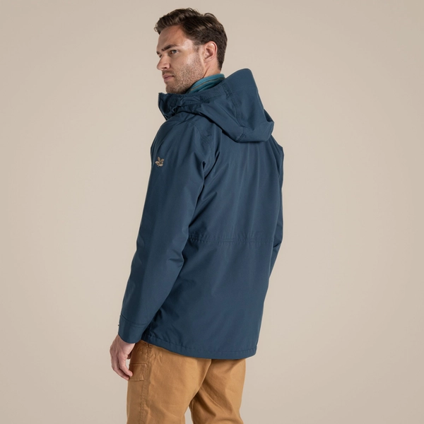 Craghoppers Men's National Trust Fairbrook Waterproof Jacket | Blue Stone