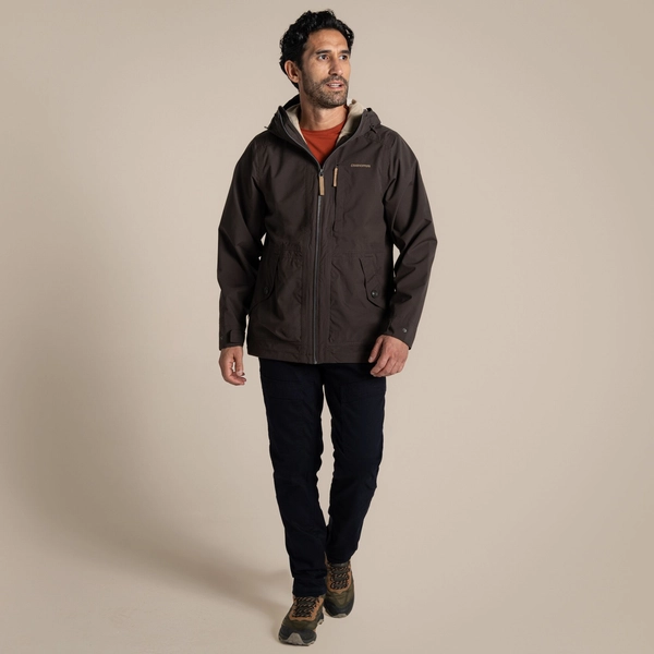 Craghoppers Men's National Trust Fairbrook Waterproof Jacket | Woodland Green