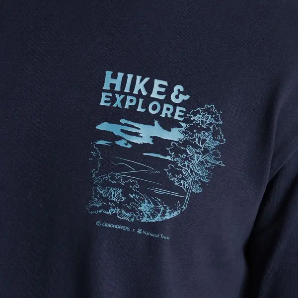 Craghoppers Men's National Trust Limestone Long Sleeved Top | Blue Navy