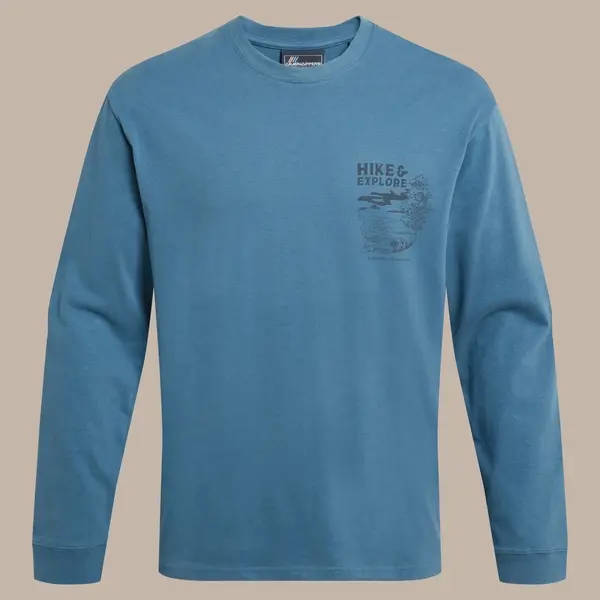 Craghoppers Men's National Trust Limestone Long Sleeved Top | Brisk Blue