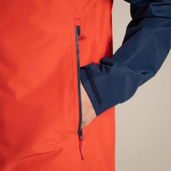 Craghoppers Men's Osuna Waterproof Jacket | Blue Navy / Pimento Red