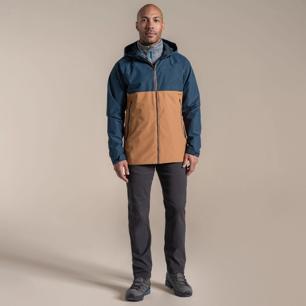 Craghoppers Men's Osuna Waterproof Jacket | Blue Stone / Boulder