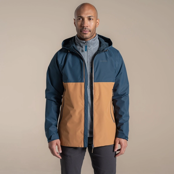 Craghoppers Men's Osuna Waterproof Jacket | Blue Stone / Boulder