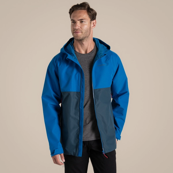 Craghoppers Men's Osuna Waterproof Jacket | Fresh Blue / Blue Stone