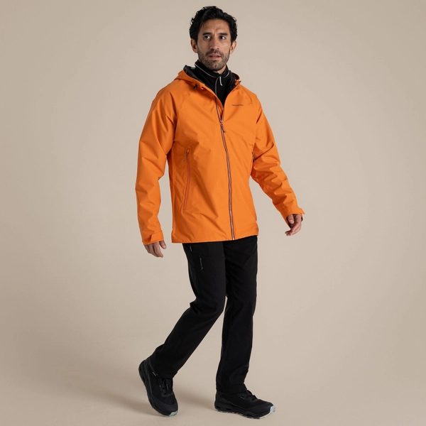 Craghoppers Men's Osuna Waterproof Jacket | Papaya Orange