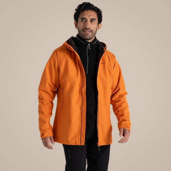 Craghoppers Men's Osuna Waterproof Jacket | Papaya Orange