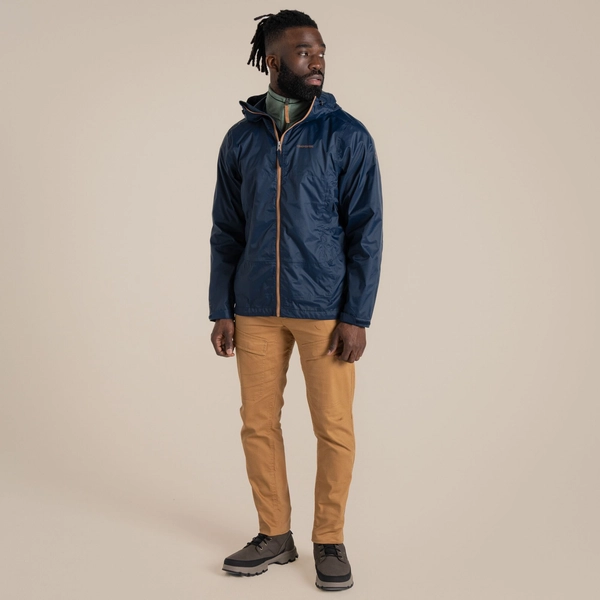 Craghoppers Men's Owler Waterproof Packable Jacket | Blue Navy