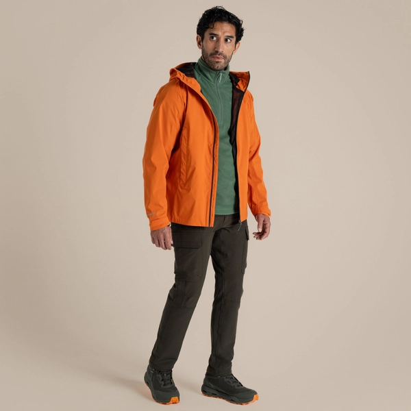 Craghoppers Men's Ponsa Waterproof Jacket | Papaya Orange