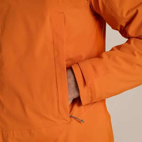 Craghoppers Men's Ponsa Waterproof Jacket | Papaya Orange