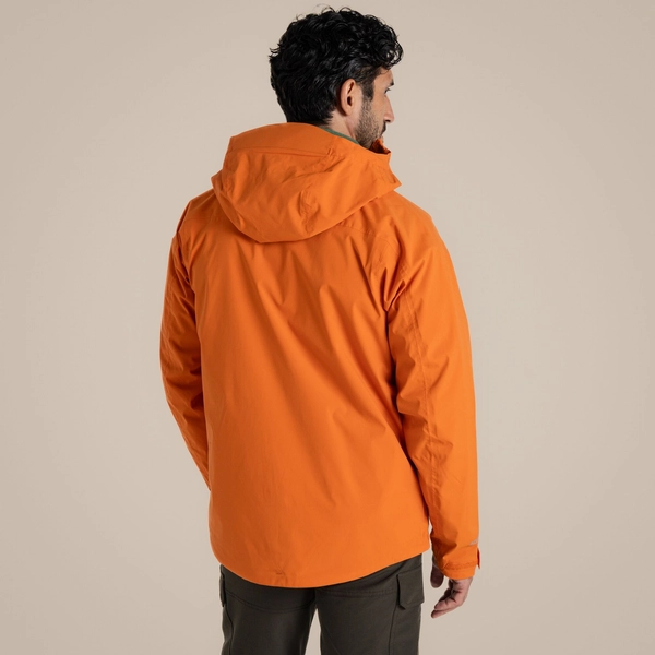 craghoppers Men's Ponsa Waterproof Jacket | Papaya Orange