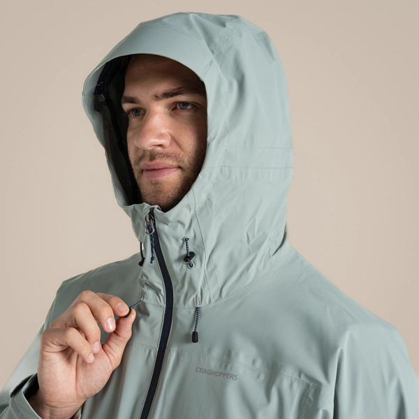 craghoppers Men's Ponsa Waterproof Jacket | Soft Sage
