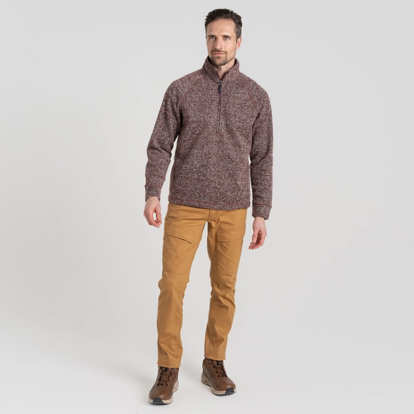 Craghoppers Men's Rubeus Half Zip Fleece | Axinite Red