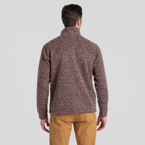 craghoppers Men's Rubeus Half Zip Fleece | Axinite Red