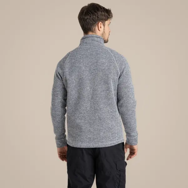craghoppers Men's Rubeus Half Zip Fleece | Soft Grey Marl / Black Pepper