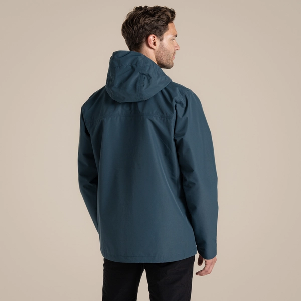 craghoppers Mens' Harslow Waterproof Jacket | Blue Stone