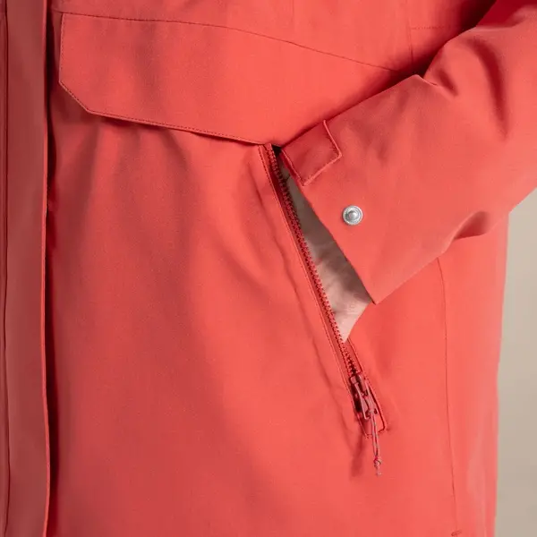 Craghoppers Women's Caldbeck II Waterproof Jacket | Compote Red