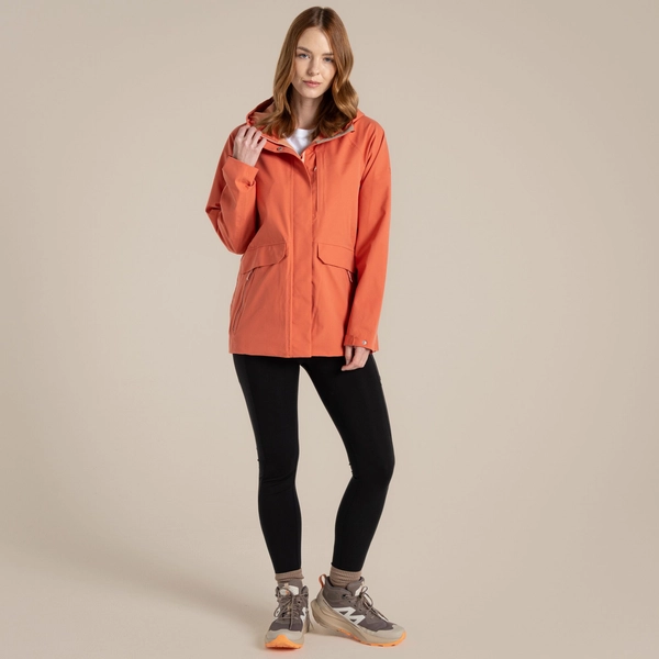 Craghoppers Women's Caldbeck II Waterproof Jacket | Red Sandstone