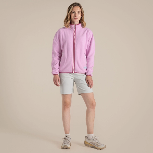 Craghoppers Women's CO2 Renu Full Zip Fleece | Pink Lavender