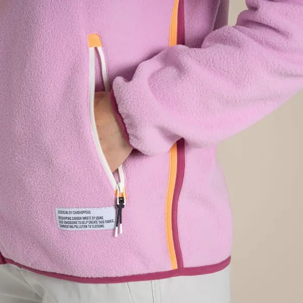 Craghoppers Women's CO2 Renu Full Zip Fleece | Pink Lavender