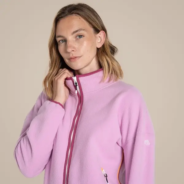 Craghoppers Women's CO2 Renu Full Zip Fleece | Pink Lavender