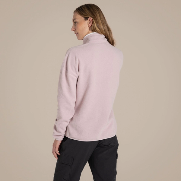 craghoppers Women's CO2 Renu Half Zip Fleece | Dusky Carnation