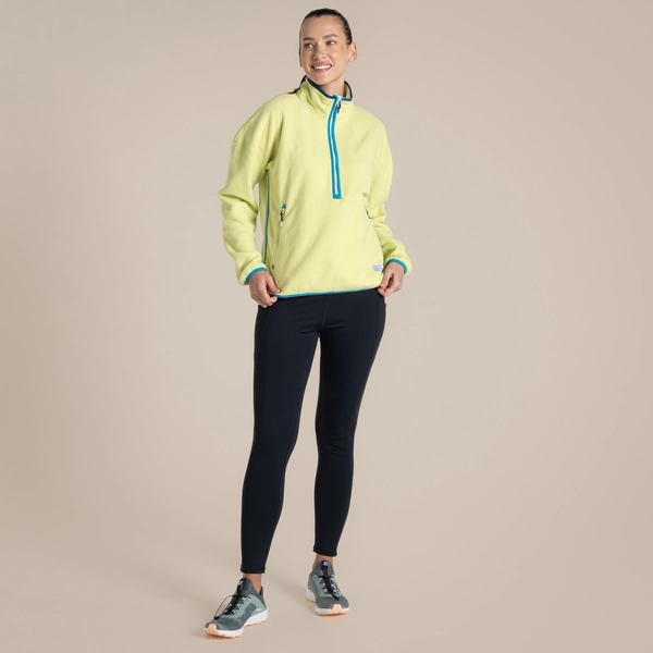 Craghoppers Women's CO2 Renu Half Zip Fleece | Key Lime