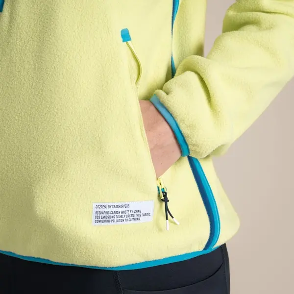Craghoppers Women's CO2 Renu Half Zip Fleece | Key Lime