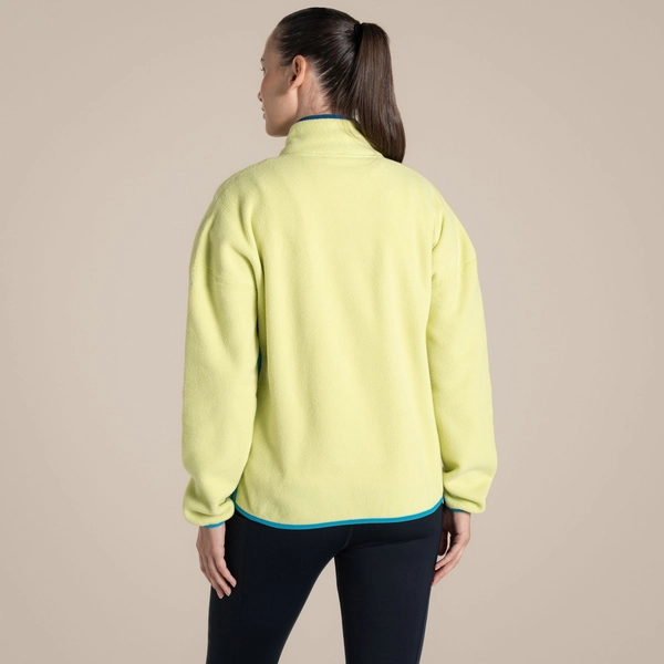 craghoppers Women's CO2 Renu Half Zip Fleece | Key Lime