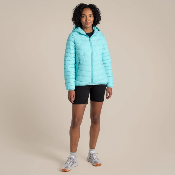 Craghoppers Women's Compresslite IX Hooded Insulating Jacket | Aqua Sky