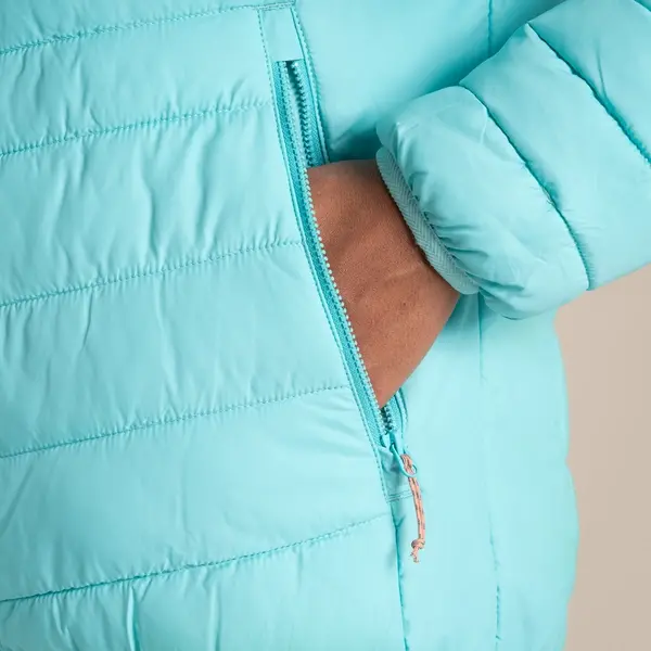 Craghoppers Women's Compresslite IX Hooded Insulating Jacket | Aqua Sky