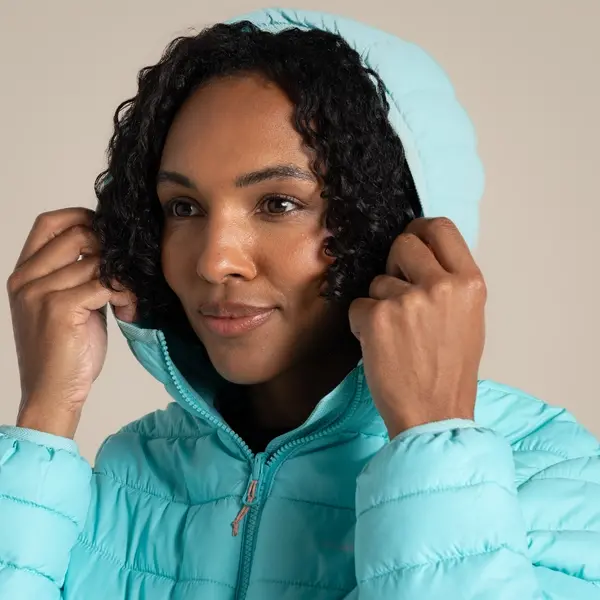Craghoppers Women's Compresslite IX Hooded Insulating Jacket | Aqua Sky