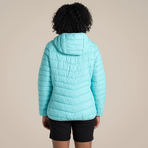craghoppers Women's Compresslite IX Hooded Insulating Jacket | Aqua Sky