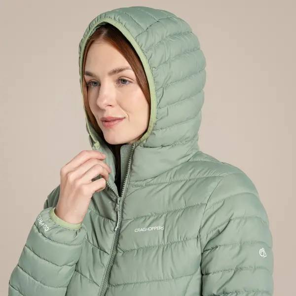 Craghoppers Women's Compresslite IX Hooded Insulating Jacket | Deep Bud Green