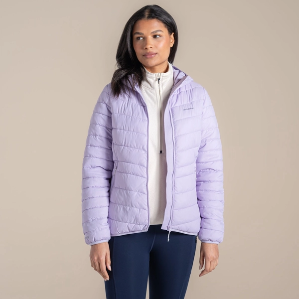 Craghoppers Women's Compresslite IX Hooded Insulating Jacket | Parma Violet