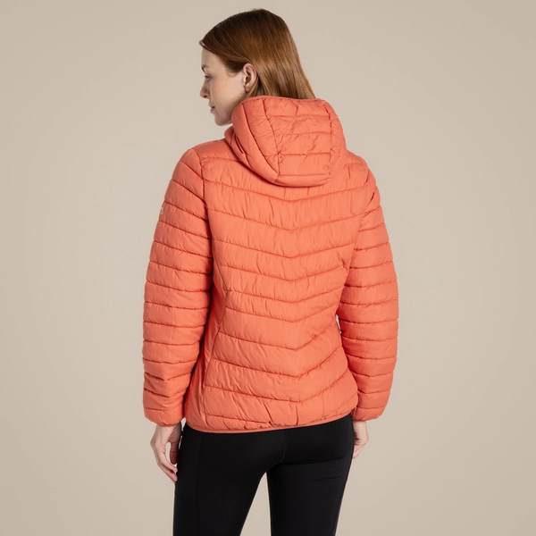 craghoppers Women's Compresslite IX Hooded Insulating Jacket | Red Sandstone