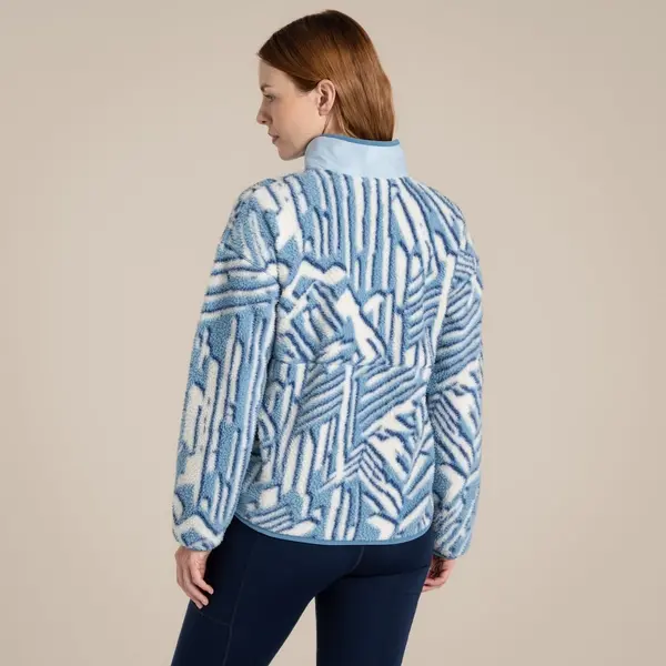 craghoppers Women's Dante Full Zip Fleece | Dark Nimbus Blue Print