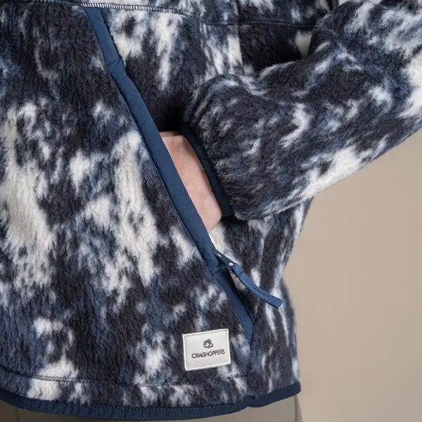 Craghoppers Women's Dante Full Zip Fleece | Dark Sapphire Print
