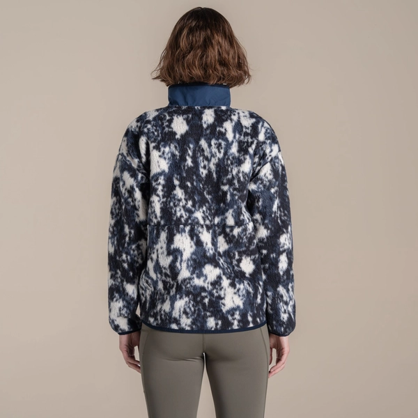 craghoppers Women's Dante Full Zip Fleece | Dark Sapphire Print
