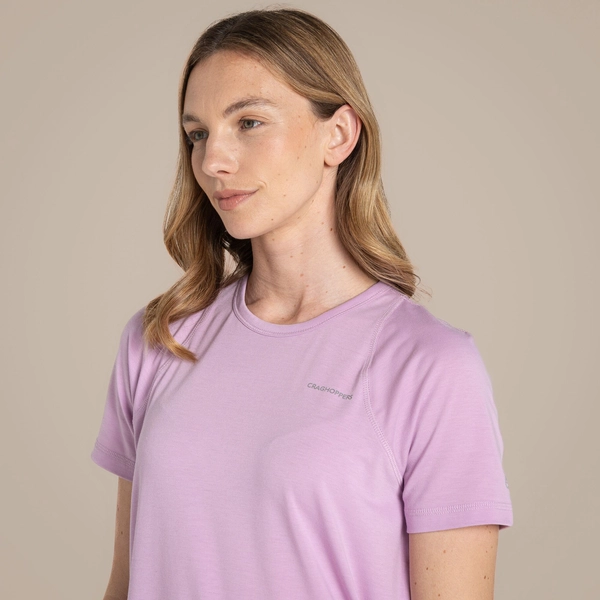 Craghoppers Women's Dynamic Pro Short Sleeve T-Shirt | Orchid
