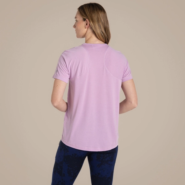 craghoppers Women's Dynamic Pro Short Sleeve T-Shirt | Orchid