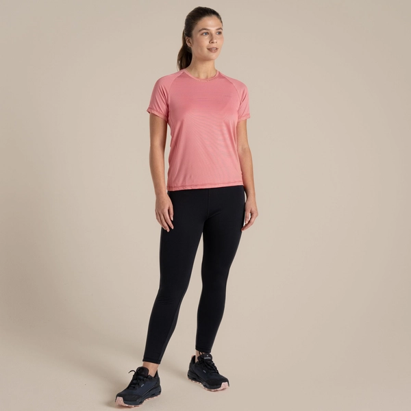 Craghoppers Women's Ellie Short Sleeved T-Shirt | Coral Reef