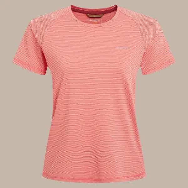Craghoppers Women's Ellie Short Sleeved T-Shirt | Coral Reef